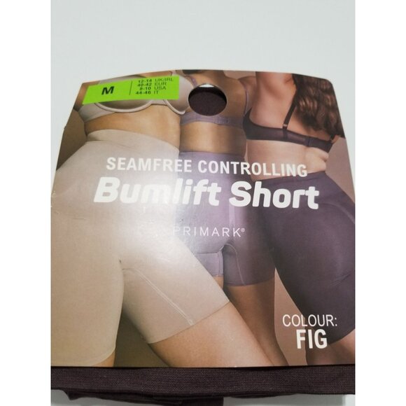 Primark Seamless Control Bum Lift Shorts In Fig -‎ Size Medium - Picture 4 of 6